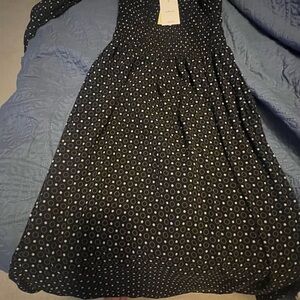 Stylish Black Polka Dot Dress